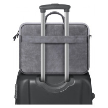 Laptop Bag - Defender 15.6" Hard Leather Gray