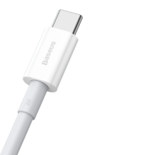 Baseus Superior USB Cable - USB Type C 66 W 6A 1 m White (CATYS-02)