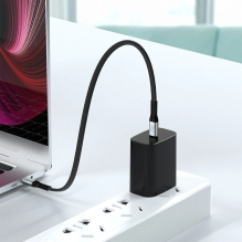 Dudao L10C USB-C - USB-C PD cable 100W 5A 0.23m - black