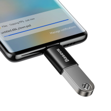 Baseus Ingenuity Series USB-C į USB-A 10Gb/s adapteris – juodas