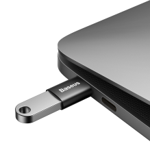 Baseus Ingenuity Series USB-C į USB-A 10Gb/s adapteris – juodas