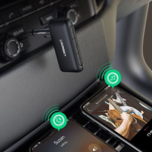 ON RETURN Ugreen Bluetooth 5.0 garso imtuvas AUX mini lizdas automobiliniam juodam (70303)