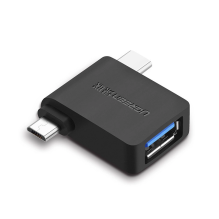 Ugreen adapteris OTG USB USB 3.2 Gen 1 (5Gbps) – USB Type C / micro USB black (30453)