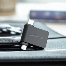 Ugreen adapter OTG USB USB 3.2 Gen 1 (5Gbps) - USB Type C / micro USB black (30453)