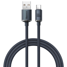 Baseus Crystal Shine Series cable USB cable for fast charging and data transfer USB Type A - USB Type C 100W 1.2m black 