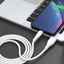 Dudao cable USB - USB Type C 6A cable 1 m white (TGL3T)