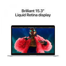 15 colių MacBook Air: Apple M3 lustas su 8 branduolių CPU ir 10 branduolių GPU, 24 GB, 512 GB SSD – sidabrinis, modelis 