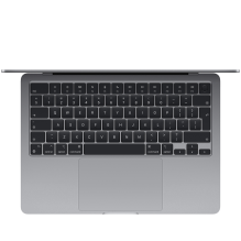 13 colių MacBook Air: Apple M3 lustas su 8 branduolių CPU ir 8 branduolių GPU, 16 GB, 256 GB SSD – Space Grey, modelis A