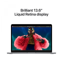 13 colių MacBook Air: Apple M3 lustas su 8 branduolių CPU ir 8 branduolių GPU, 16 GB, 256 GB SSD – Space Grey, modelis A