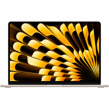 15 colių MacBook Air: Apple M3 lustas su 8 branduolių CPU ir 10 branduolių GPU, 16 GB, 256 GB SSD - Starlight, A3114 mod