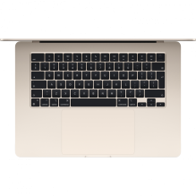 15 colių MacBook Air: Apple M3 lustas su 8 branduolių CPU ir 10 branduolių GPU, 16 GB, 256 GB SSD - Starlight, A3114 mod