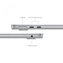 13-inch MacBook Air: Apple M3 chip with 8-core CPU and 10-core GPU, 24GB, 512GB SSD - Silver,Model A3113