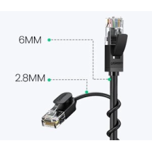 Ugreen cable internet network cable Ethernet patchcord RJ45 Cat 6A UTP 1000Mbps 2m black (70334)