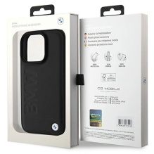 BMW Leather Hot Stamp iPhone 16 Pro Max Case - Black