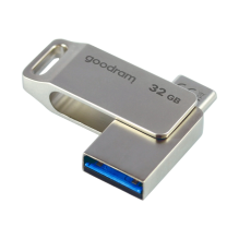 „Flash Drive“ 32 GB USB 3.2 Gen 1 USB / USB C OTG ODA3 Goodram – sidabrinė