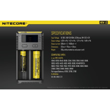 Nitecore New I2 Intellicharger Baterijų Įkroviklis