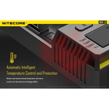 Nitecore New I2 Intellicharger Baterijų Įkroviklis