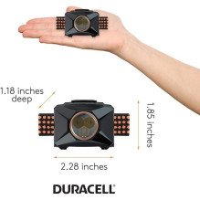 Duracell Led Headlamp 200 Lumens spotlight on the head