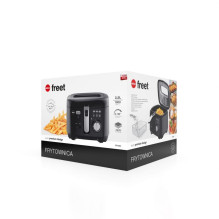 Air Fryer - Eldom Freet, 2.5 l, Temperature Regulator, Removable Oil Tank, Black