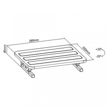 Footrest - Maclean MC-831 Black