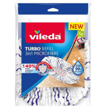 Microfiber Cloth - VILEDA TURBO 3w1 - 1 pc, White