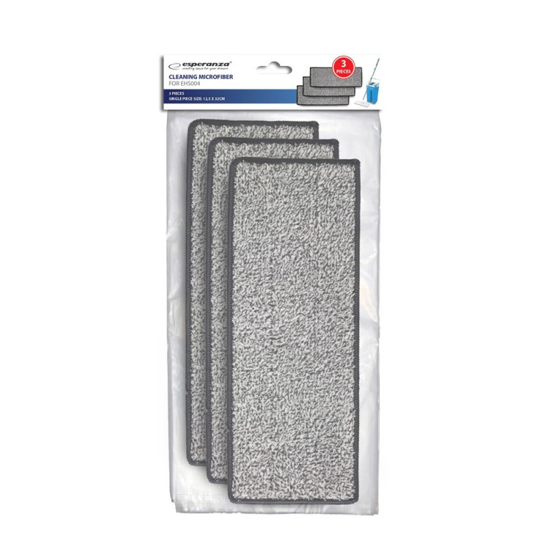 Cloth Refill - Esperanza EHS004SP3 Microfiber Gray