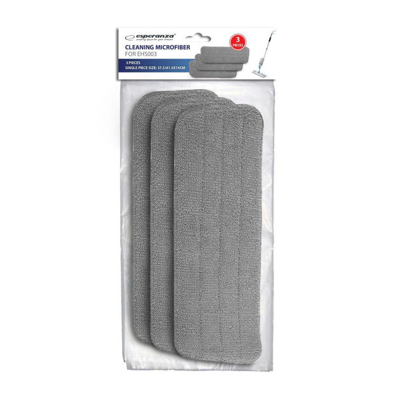 Cloth Refill - Esperanza EHS003SP3 Microfiber Gray