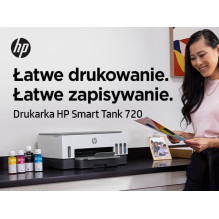 Daugiafunkcis Spausdintuvas - HP Smart Tank 720 Pilkas HP Smart Tank 720 Visiškai Integruotas 4800x1200 DPI 15ppm Wi-Fi 