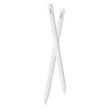 Baseus stylus with wireless charging for iPad white + replaceable tip