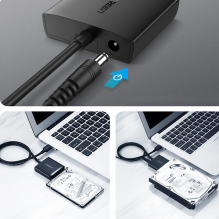 Ugreen USB3.0 adapteris 2,5 ir 39 ir 39 / 3,5 ir 39 ir 39 SATA diskui, juodas (CM257)