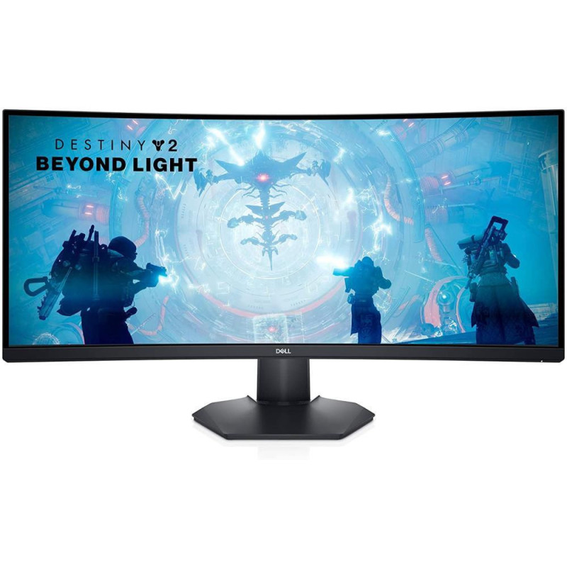 LCD Monitor, DELL, S3422DWG, 34&quot;, Gaming / Curved / 21 : 9, Panel VA, 3440x1440, 21:9, 2 ms, Height adjustable, Til