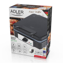 Waffle maker - Adler AD 3049 Non-stick Black 4 slices