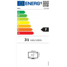 LCD Monitor, DELL, P3223QE, 31.5&quot;, 4K, Panel IPS, 3840x2160, 16:9, 60Hz, 5 ms, Swivel, Pivot, Height adjustable, Ti