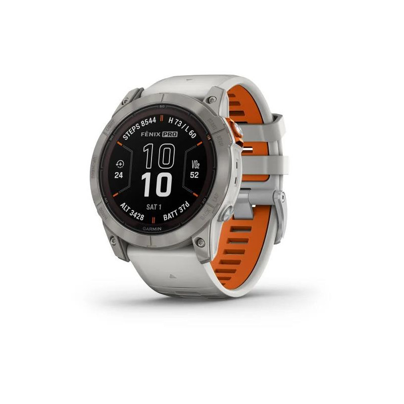 SMARTWATCH FENIX 7X PRO SOLAR / GRY / ORANŽINĖ 010-02778-15 GARMIN