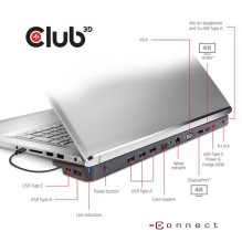 NB ACC DOCKING STATION / USB-C 100W CSV-1564W100 CLUB3D