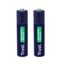 BATTERY RECH. LI-ION AAA 1,5 V / 500 MAH USB-C 2PACK 25585 TRUST