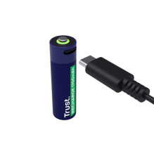 BATTERY RECH. LI-ION AA 1,5 V / 1700 MAH USB-C 2P 25584 TRUST