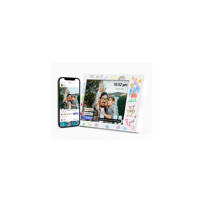 DIGITAL PHOTO FRAME DOODLE 9 / WHITE FF0901SA-WE01 MYFIRST