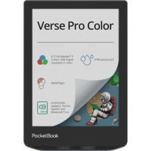 E-Reader, POCKETBOOK, Verse Pro Color, 6&quot;, 1072x1448, 1xUSB-C, Wireless LAN, Bluetooth, Dark Blue, PB634K3-1-WW