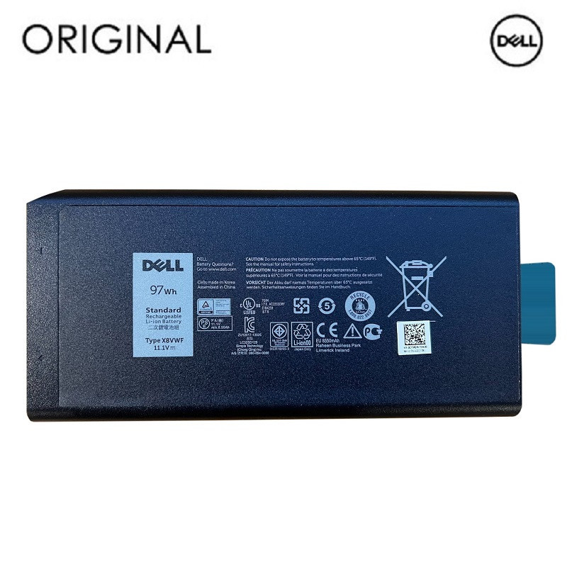 Notebook Battery DELL X8VWF, 97Wh, Original