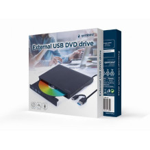 DVD RW USB3 / USB-C 8X EXT RTL / BLACK DVD-USB-03 GEMBIRD