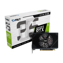 Vaizdo plokštė, PALIT, NVIDIA GeForce RTX 3050, 6 GB, GDDR6, 96 bitų, PCIE 4.0 16x, GPU 1442 MHz, vieno lizdo ventiliato