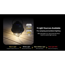 NITECORE L (Lantern) serijos žibintuvėlis LR40, baltas