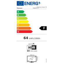 TV Set, THOMSON, 50&quot;, 4K / Smart, QLED, 3840x2160, Wireless LAN, Bluetooth, Google TV, Black, 50QG7C14
