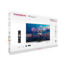 Televizorius, THOMSON, 55&quot;, 4K / Smart, QLED, 3840x2160, belaidis LAN, Bluetooth, Google TV, juodas, 55QG6C14