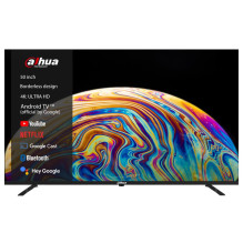 Televizorius, DAHUA, 50&quot;, 4K / Smart, 3840x2160, belaidis LAN, Bluetooth, Android TV, juodas, DHI-LTV50-SD400