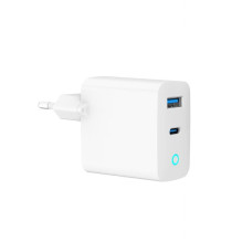 CHARGER USB 45W 2PORT GAN / TA-UC-PDQC45L-W-01 GEMBIRD