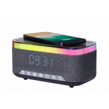 MOBILE CHARGER WRL&amp;ALARM CLOCK / DAC-SPKBT-QC15-BK GEMBIRD