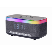 MOBILE CHARGER WRL&amp;ALARM CLOCK / DAC-SPKBT-QC15-BK GEMBIRD