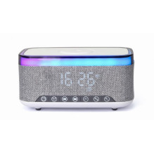 MOBILE CHARGER WRL&amp;ALARM CLOCK / DAC-SPKBT-QC15-GR GEMBIRD